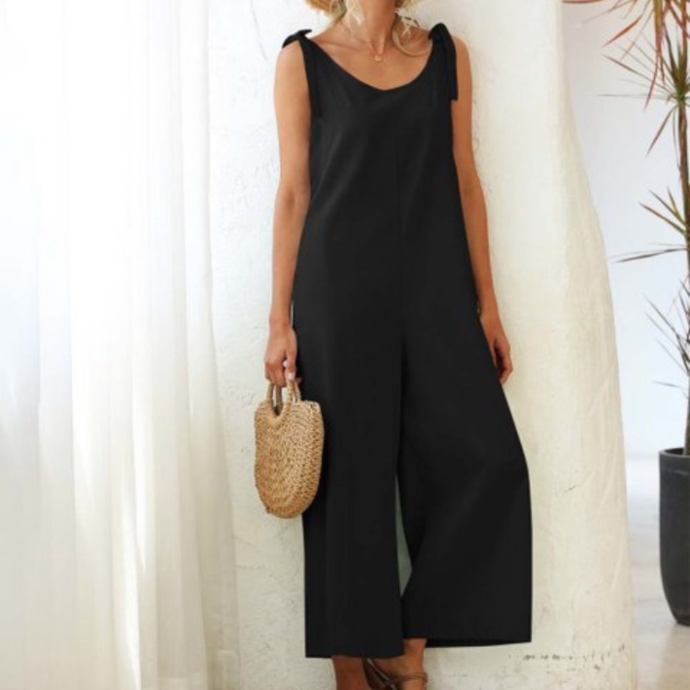 Black Wide Leg Jumpsuit